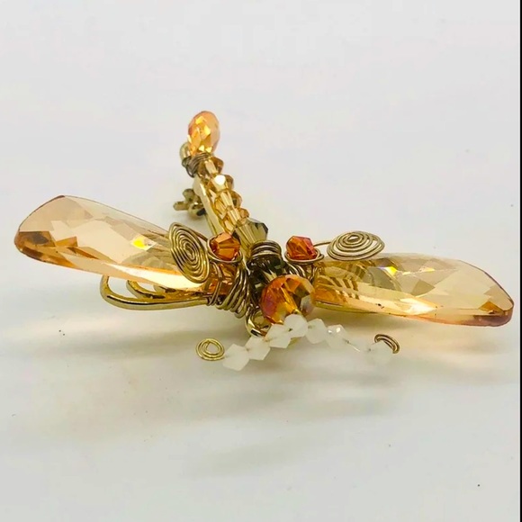 Dragonfly Crystal Brooch IOB - Picture 10 of 14